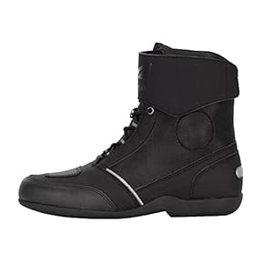 Touring 201 Motorradstiefel Herren, CE Zertifiziert, Schalthebelverstärkung, Knöchelschutz, Robuste Motorradschuhe, Schnürsenkel mit Klett-Abdeckung, Größe 37-47