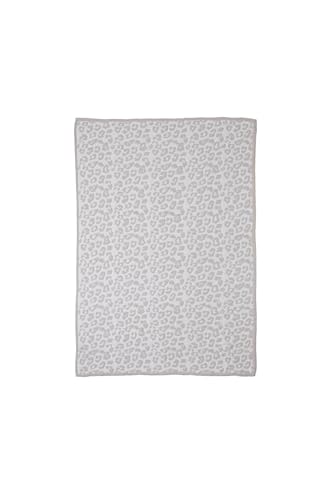 Image of Barefoot Dreams CozyChic Barefoot in the Wild Throw, Cream-Stone, 54 inchx72 inch