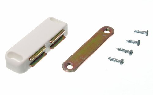 onestopdiy 40 x magnetische Schrankschnäpper für Schrank, groß, Weiß