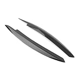 HGUIGJ Cubierta tipo ceja for faro de coche, apta for VW, apta for Golf, 6 MK6 2008-2013, estilo de fibra de carbono, párpado ABS, ceja pieza de ceja del faro