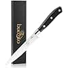 BUESTO Utility Knife 5.2 inch - High Carbon 7Cr18MoV Small Kitchen Knife & Gift Box - Long Lasting Japanese Knives Style for Slicing Meat, Vegetables, Fruits - Perfect for Home & Restaurant