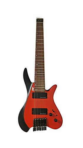 IYV, IYV-IEHL8-300 Headless 8-String, Red Black, (EHL8-300)