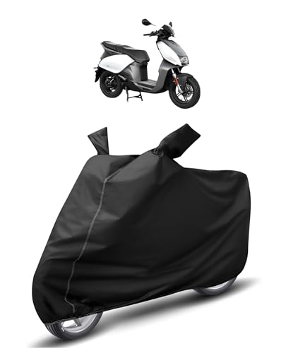Image of Auto Hub Waterproof Scooty Cover Compatible with Hero Vida Dustproof, UV Protection Two Wheeler Scooty Vida Cover - Black