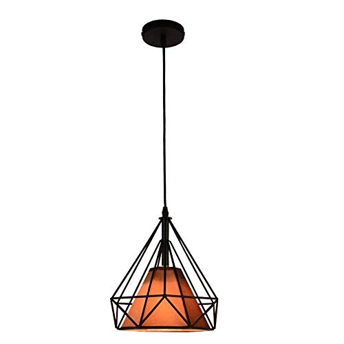 Lustre suspension industrielle pour salon sombre solution éclairage fer
