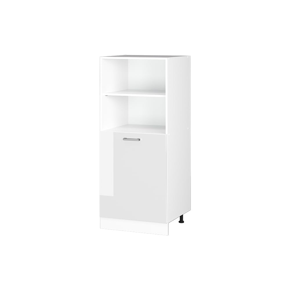 Vicco Frontale cucina R-Line, Bianco lucido, 59.6 x 71.3 cm frontale del mobile per mobile forno a mezza altezza, adatto per armadi da cucina R-Line per un montaggio semplice