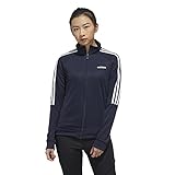 Parte superior de pista adidas Originals W Sere19 TT Manga Corta, Mujer, Tinta/Blanco, M
