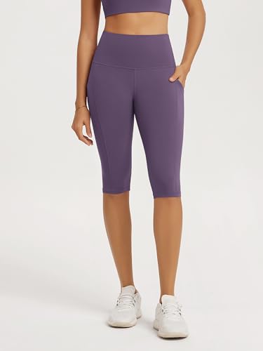 ODODOS High Waist Workout Capris with Pockets for Women, 14" / 19" Tummy Control Yoga Capri Leggings GymPKC19in2327A の商品画像 3