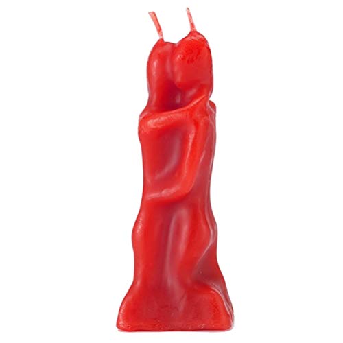 Red 5.75 Inch Lovers Adam and Eve Couple Candle Love Ritual Fall in