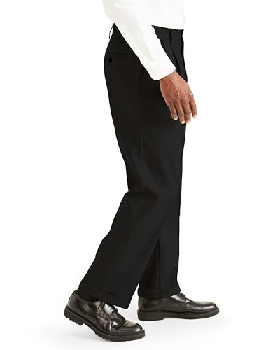 DOCKERS® Men's Relaxed Fit Easy Khaki Pants - Pleated D4, Black, 36W x 30L - image 2