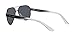 Armani Exchange A|X Mens AX2034S Aviator Sunglasses, Black/Light Grey Mirrored/Black, 59 mm