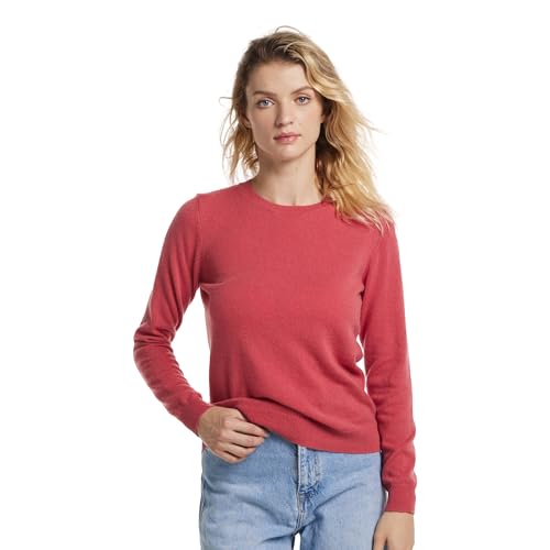 Image of EURKEA Women's Crewneck 100% Cashmere Sweater, Cozy Pullover Winter Top for Women, Gift Ready