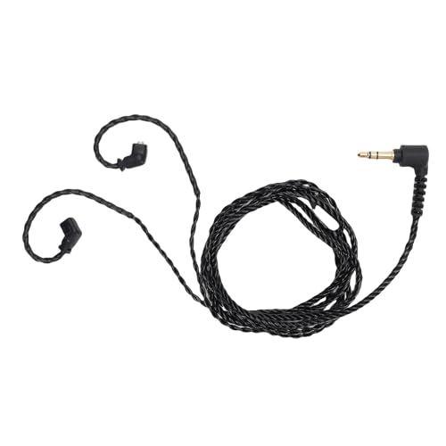 Cable HiFiPro IEM 3.5mm a QDC 0.78mm 2 Pin OFC Trenzado miniatura 1