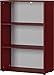 Produktbild Amazon Marke - Alkove Aktenregal Arlington, ideal für Home Office, in Rubinrot, drei Fächer in Ordnerhöhe, 80 x 120 x 40 cm (BxHxT)