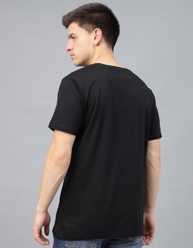 Image of Veirdo Men's T-Shirt Regular Fit Round Neck Pure Cotton Half Sleeve Graphics Printed T-Shirt Different Size Range S to 2XL