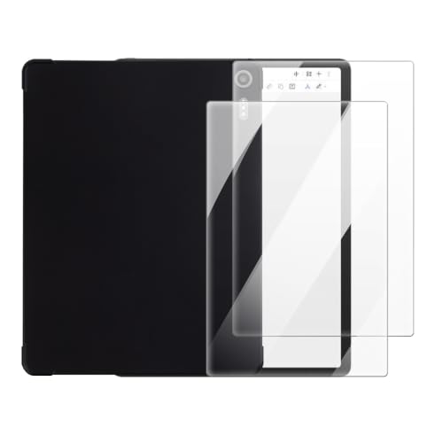 Coque TCL Note A1 NXTpaper 11.5 avec verre trempé noir protecteur 2 en 1