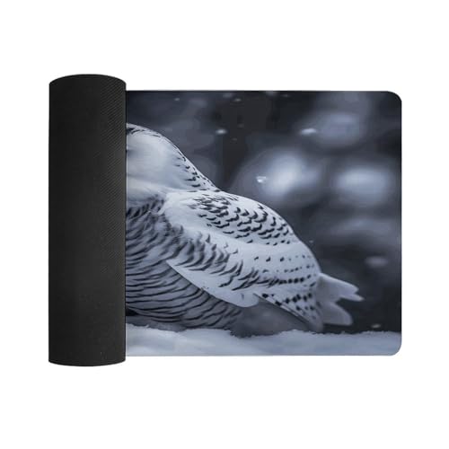 Arctic Owl Desk Mat Non-Slip Large Mouse Pad miniatura 3