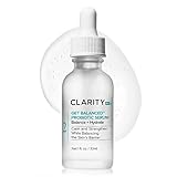 ClarityRx Get Balanced Probiotic Hydrating Face Serum, Natural Plant-Based Skin-Balancing Treatment with Hyaluronic Acid & Antioxidants for Normal & Aging Skin (1 fl oz)