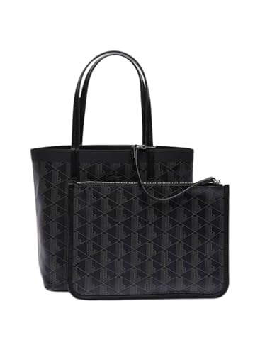 Preisvergleich Produktbild Lacoste Damen Nf4338ze Tasche, Monogram schwarz grau, Einheitsgröße