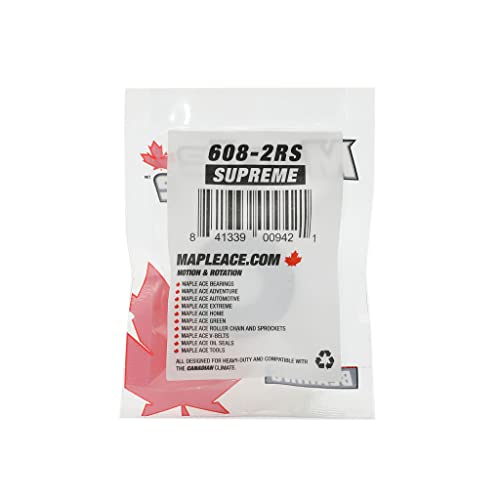 Rodamientos 608 2RS para evitar el desgaste por polvo con sellado de goma MAPLE ACE 3