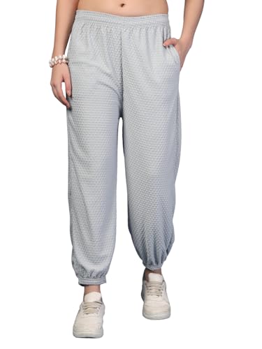 Image of UZARUS Women's Ultra-Soft Baggy Fit /Relaxed Fit Joggers with Side Pockets & Gripped Hem