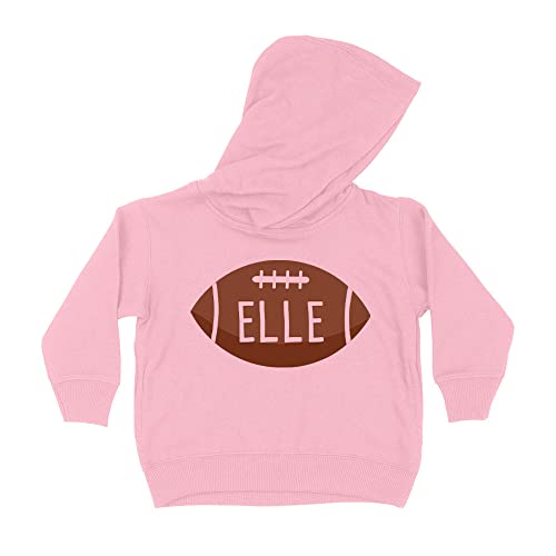Football Elle Kids Hoodie Sweatshirt Toddler 2T Light Pink