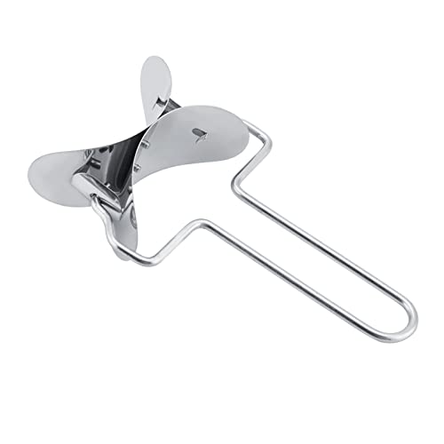 BTSEURY Dumpling Wrapper Dough Cutter, Stainless Steel Circle Roller Dumpling Wrapper Dough Cutter, Dumpling Making Tool