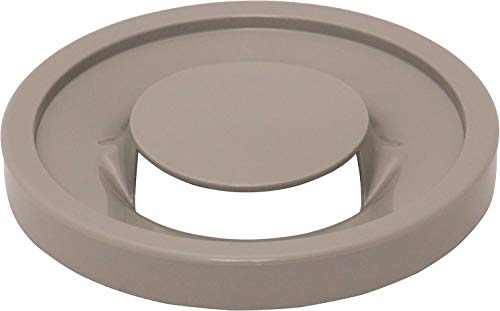 Tapa de desagüe Sanei para fregadero, mecanismo manual de elevación, material polipropileno, color gris, uso interior, cocina, forma redonda
