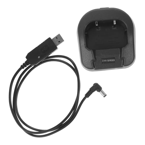 Angoily Charger Charging Station Battery Charging Station USB Charging Adapter Abs Base Walkie