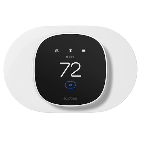 Tim Kit for ecobee Smart Thermostat Essential 2025 Wall Plate Cover Accessory for ecobee Thermostat Easy to Install Cover Imperfections for Your Wall
