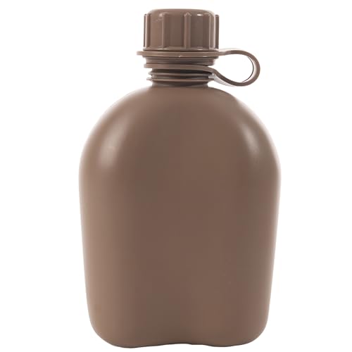 Rothco Cantimplora Plástica de 3 Piezas de 1 Cuarto - Botella Ligera para Camping y Supervivencia al Aire Libre, Marrón Coyote miniatura 3