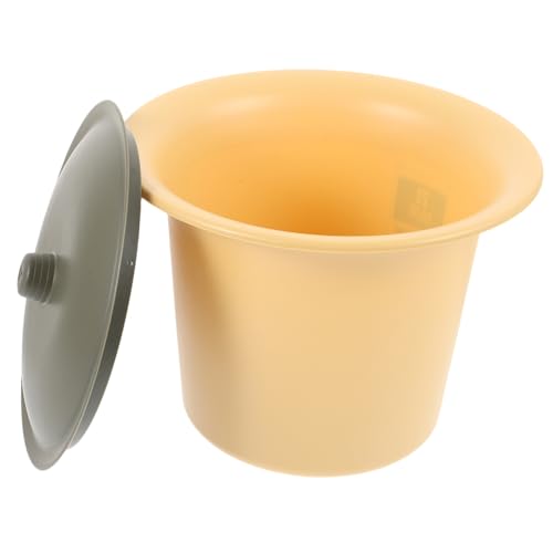 Beavorty 蓋付き 便器 小型ポータブル便器 プラスチック製 小便器 再利用可能なデザイン 臭い防止機能 家庭用 旅行用 高齢者 子供向け