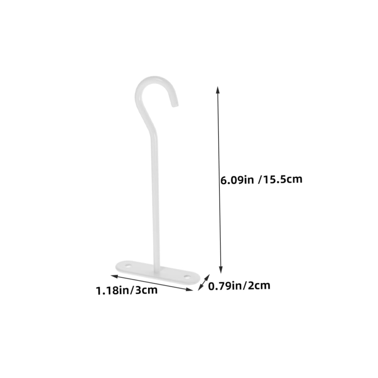 POPETPOP 16 Pièces Brancher Cintres pour Pots De Fleurs Crochet De Plafond Crochets pour Accrocher Cintre pour Plantes Crochets De Plafond Pratiques Cintres pour Plantes Blanche Le Fer