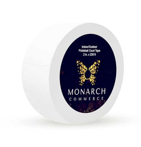 Pickleball Court Tape - Durable, Glare-Free Gym Floor Tape For Pickleball Court, Residue-Free Removal, Multi-Sport Use, Ideal For Schools, DIY Enthusiasts - Color Options White, 230 feet - Image 3