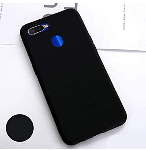 Image of Mobile Back Cover Case for Oppo Realme 2 (Silicone Case|CameraProtection|Black SC1510)