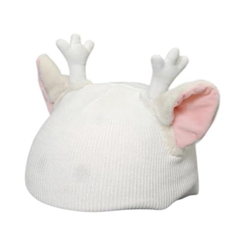Menolana Ski Helmet Cover Knitted Cap Decorative Snowboard Lovely Multifunction Portable Skiing Helmet Accessory Ski Helmet Decoration, White