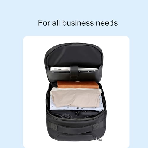 Fdit 30L Rolling Duffle Bag with Wheels, Vacuum Compression Travel Backpack Convertible to Suitcase, Business Luggage with Laptop Compartment for Airplane3