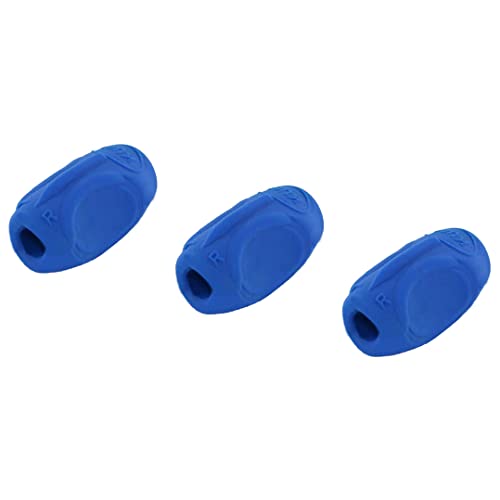 KUM AZ4060026-B - Schreibhilfe Sattler Grip A7 3 Stück blau Stifthalter für Rechts- und Linkshänder