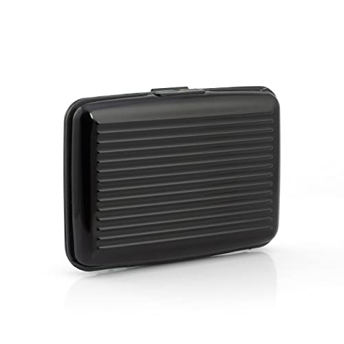 Image of MAESTRA Credit Card Holder Hard Case Travel Wallet ID Purse Multi Pockets RFID Scan Protection Organiser for Men and Women