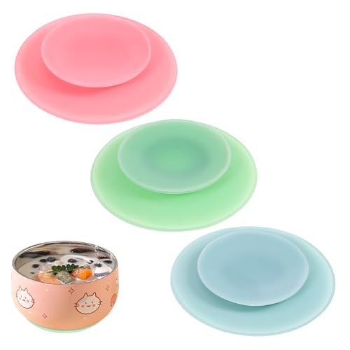 ARTSEWPLY 吸盤パッド 両面吸着 高齢者用食器固定パッド ベビー用皿 ボウルホルダー 食事時の転倒防止に 3個セット