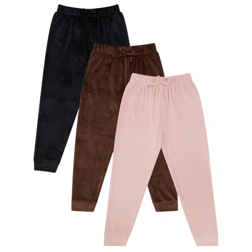Image of BTween Girls 3 Pack Velour Jogger Pant Set Solid, Tie Dye or Camo Sweatpants for Girls