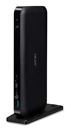 Acer USB Type-C Dock III: Host Interface: USB 3.1 Type-C | Video Interface: 2 x Display Port 1.4 & 1 x HDMI 2.0 Port | 3 x USB 3.1 Gen 2 Type-A Port, DFP (2 Rear & 1 Front)
