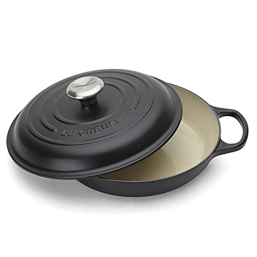 LE CREUSET - ル・クルーゼ  ビュッフェキャセロール ブラック 21cm Le Creuset ル・クルーゼ ルクルーゼ SIGNATURE ビュッフェ