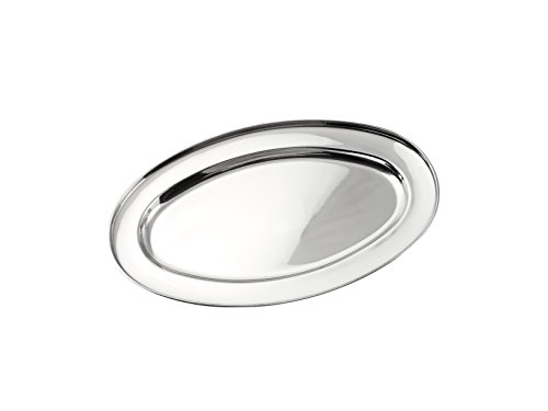 ROYAL NORFOLK 7972030 Plat Plat INOX Ovale 30 cm R, Acier Cover