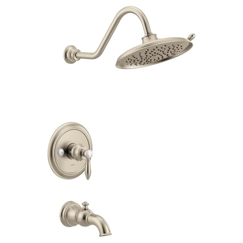 Moen UTS33103EPBN Weymouth M-CORE 3-Series 1-Handle Eco-Performance Tub and Shower Trim Kit, Valve Required, Brushed Nickel miniatura 1