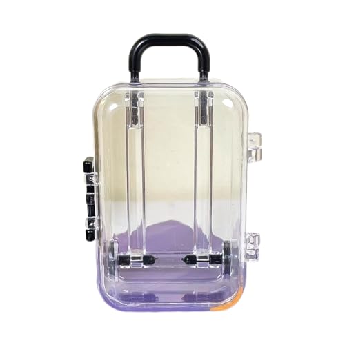 COYENRAT Miniature Suitcase Dolls Accessories Trunk Toy Small Purse Handbag Luggage Storage Box Decoration