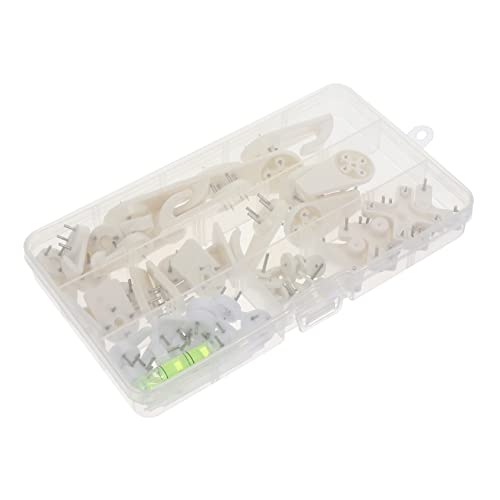 Image of jojofuny Wall Hooks for Frames Traceless Painting Hooks Hard Wall Nails and Easy to Install for Hanging Photos Art Home