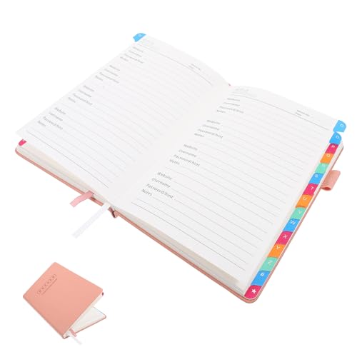 WEKAMOS 携帯用パスワード管理帳 スリッシュなインターネットアドレト 小型便利なウェブサイト情報記録用パスワードオーガナイザー