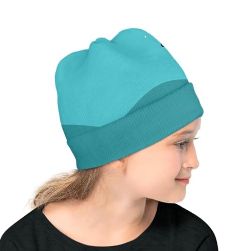 Boys Girls Cartoon Animal Print Beanies Soft Knit Warm Slouchy Beanie Hat for Winter Fall3