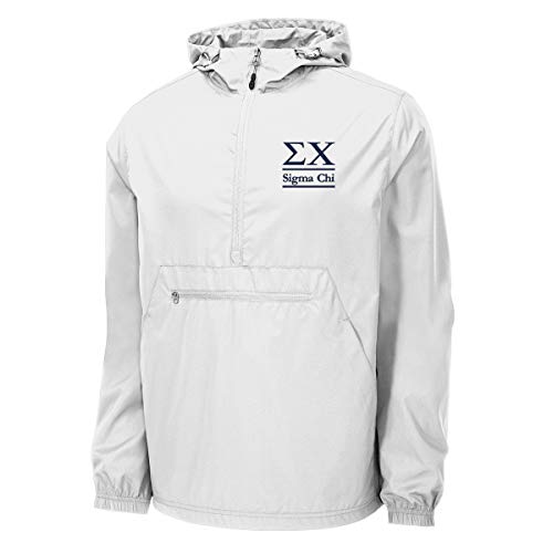 Sigma Chi Windbreaker - Anorak Pullover Jacket - Quarter Zip