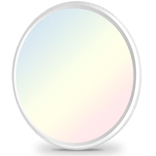 LZHOME LED Ceiling Light, 2800LM Super Bright 9 Inch Led Flush Mount Ceiling Light 3000K/4500K/6000K 3CCT Dimmable for Kitchen,Bedroom,Living Room (1 Pack, White)…